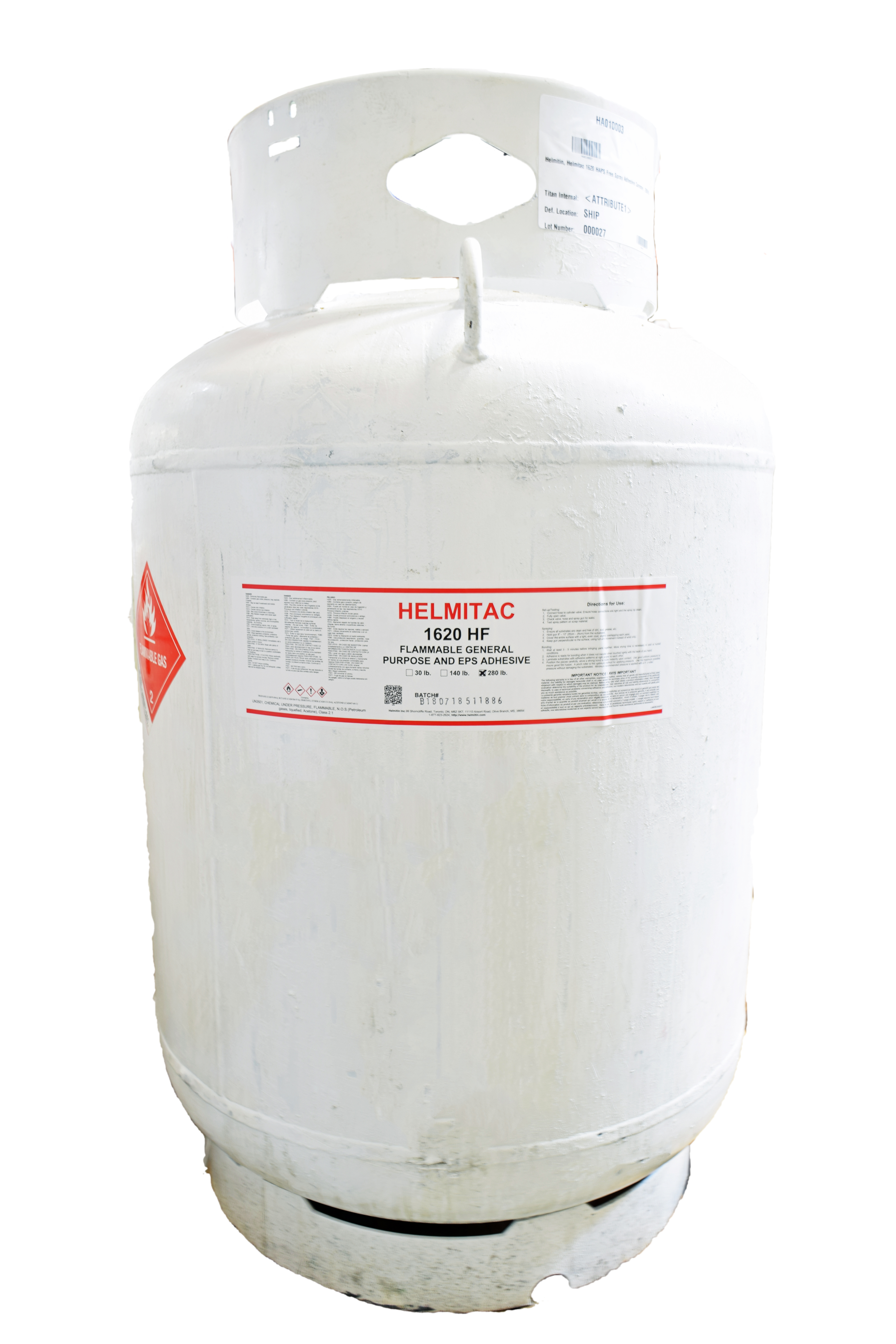 SPRAY DUCT ADHESIVE.  30LB CANISTER. HELMITIN, HELMITAC